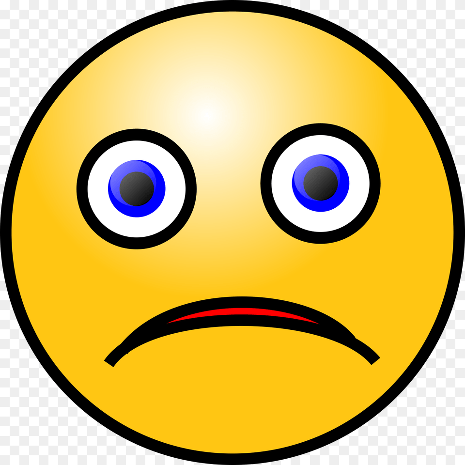 Clipart Emoticons Sad Face In Sad Face Images, Astronomy, Moon, Nature, Night Free Png Download