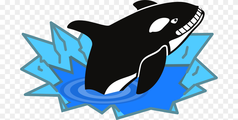 Clipart Evil Orca Cartoon Looking And Smiling With Teeth, Animal, Mammal, Sea Life, Fish Png