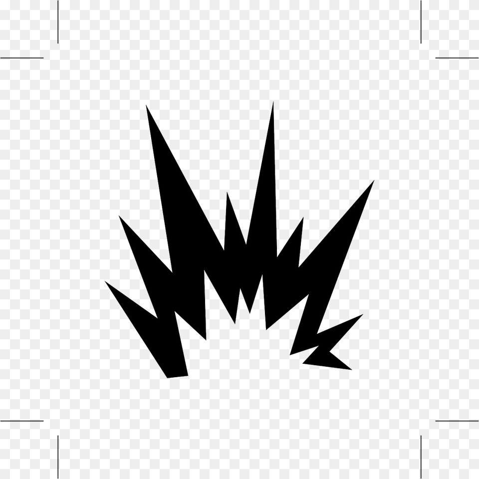 Clipart Explosion Black And White, Stencil, Leaf, Plant, Logo Png Image