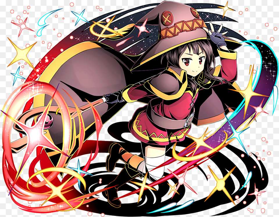 Clipart Explosion Blast Off Megumin Render, Book, Comics, Publication, Person Png