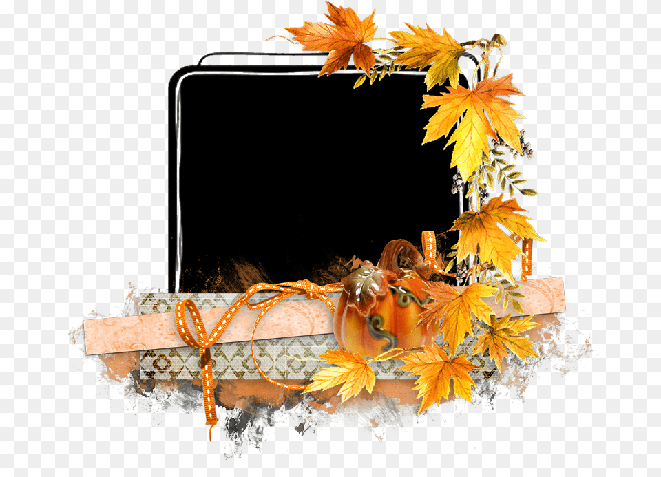 Clipart Fall Frame Fall, Leaf, Plant, Tree, Flower Free Png Download