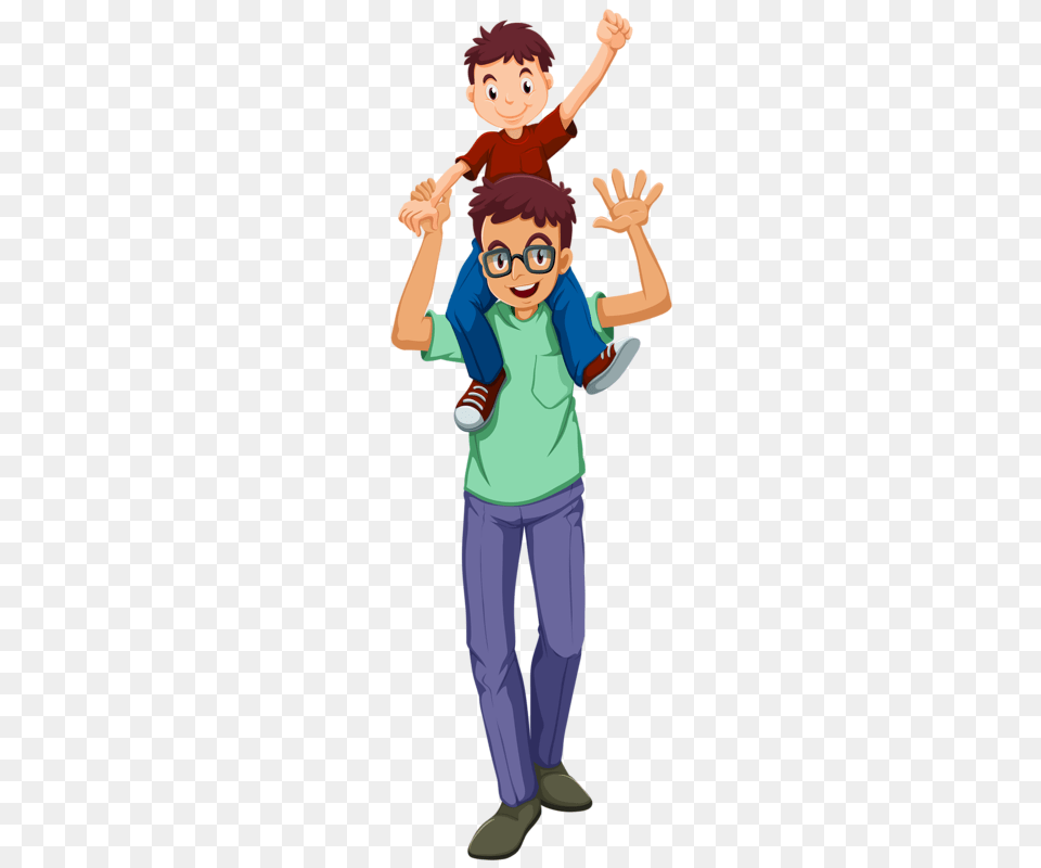 Clipart Father Sons And Father And Son, Book, Comics, Publication, Person Free Transparent Png