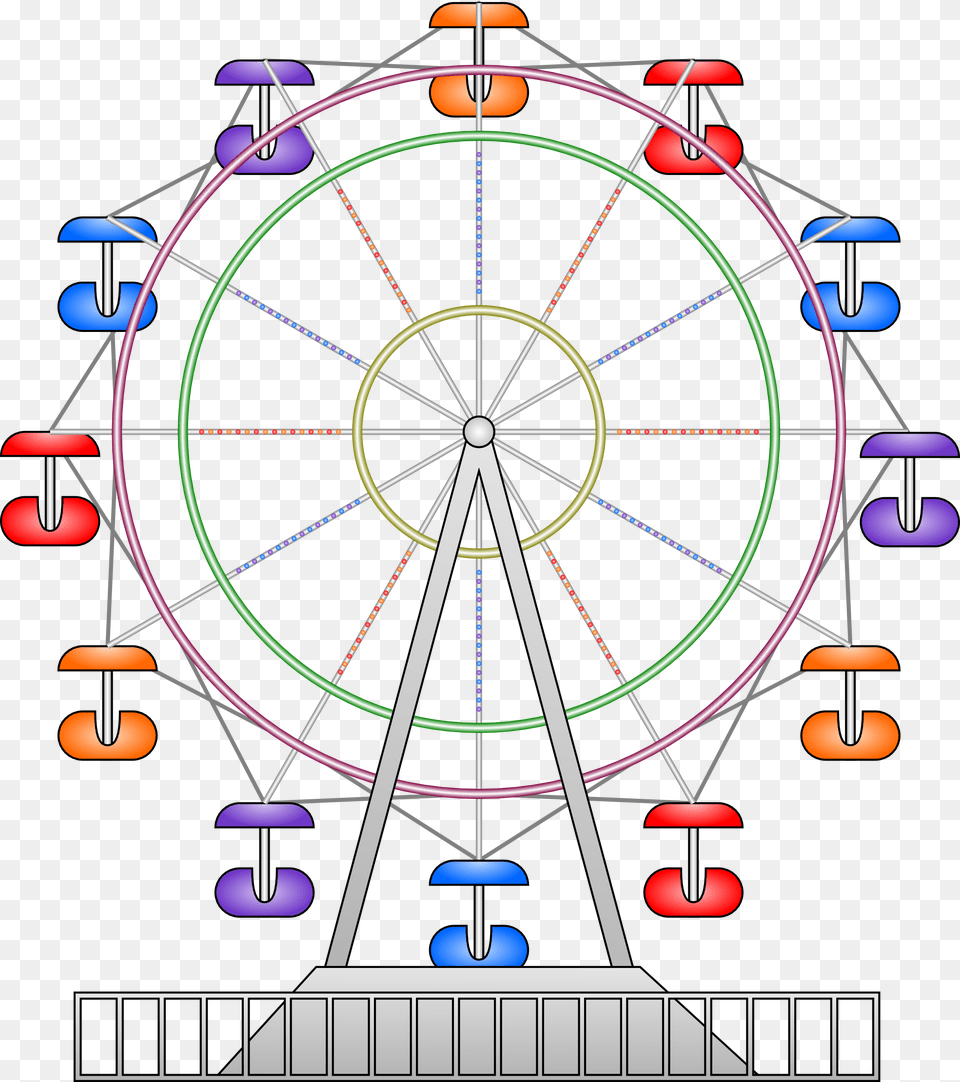 Clipart Ferris Wheel Cartoon, Amusement Park, Ferris Wheel, Fun, Tool Free Png