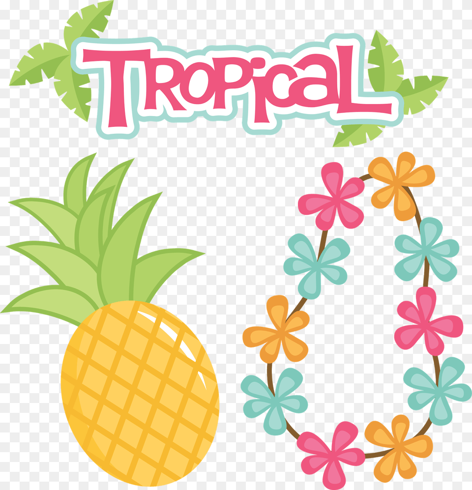 Clipart Festa Tropical, Food, Fruit, Pineapple, Plant Free Transparent Png