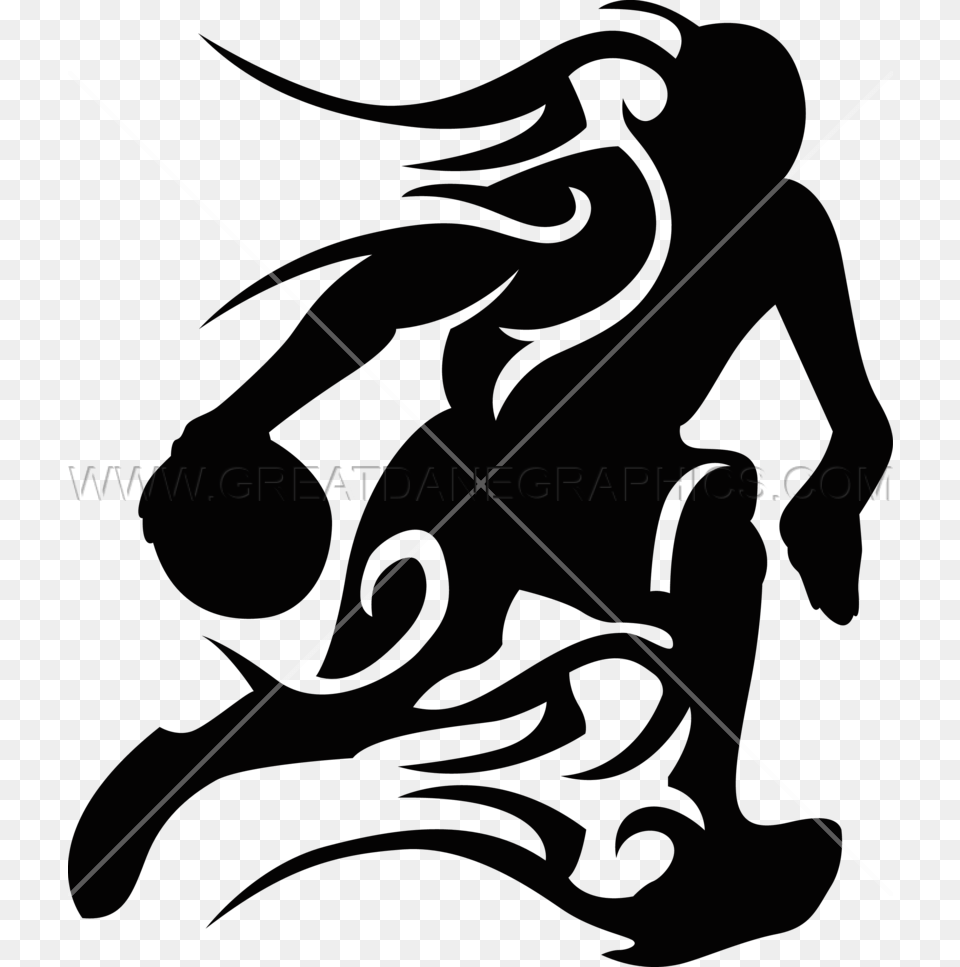 Clipart Fire Silhouette Basketball Player On Fire, Art, Graphics, Bow, Weapon Png Image