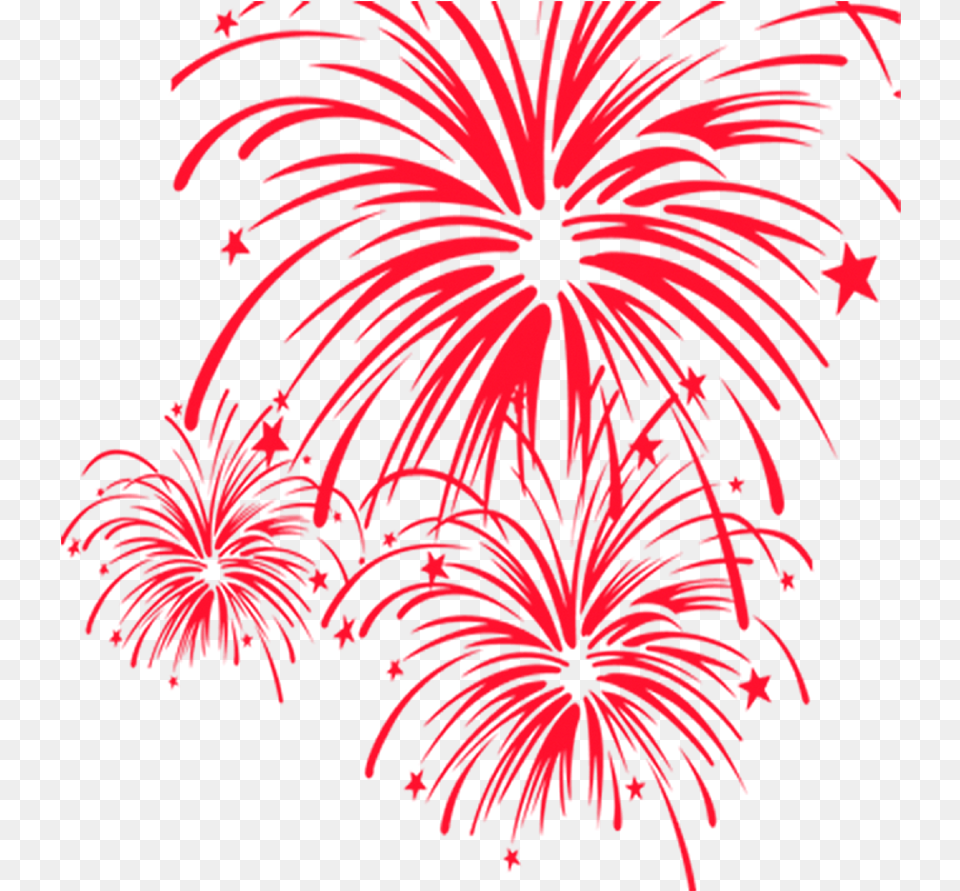 Clipart Fireworks Firework Chinese Red Fireworks Clip Art, Plant, Light Free Png Download