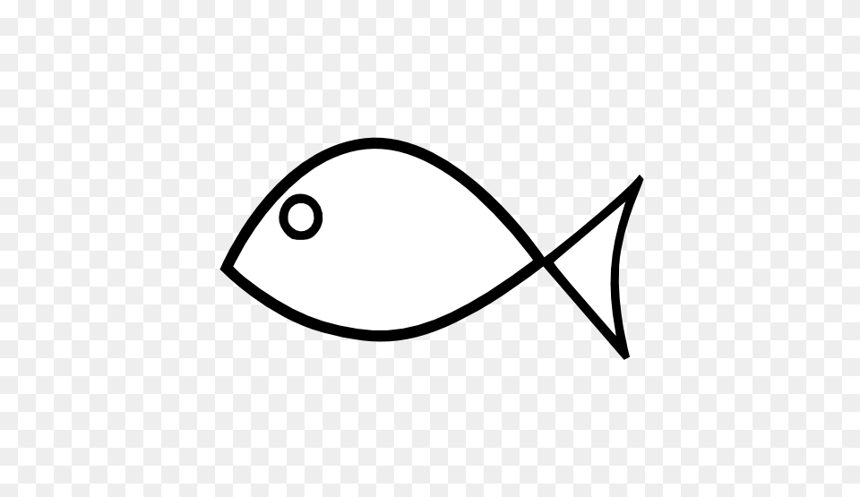 Clipart Fish Black And White, Animal, Sea Life, Tuna, Stencil Png Image