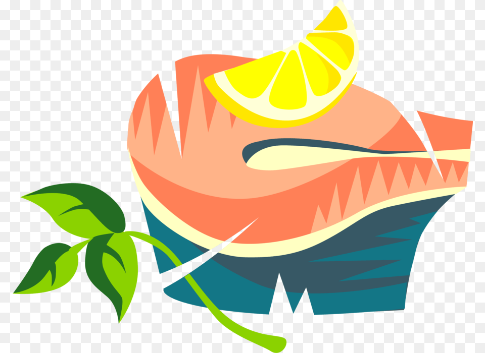 Clipart Fish Or Steak, Food, Meal, Grapefruit, Citrus Fruit Png Image