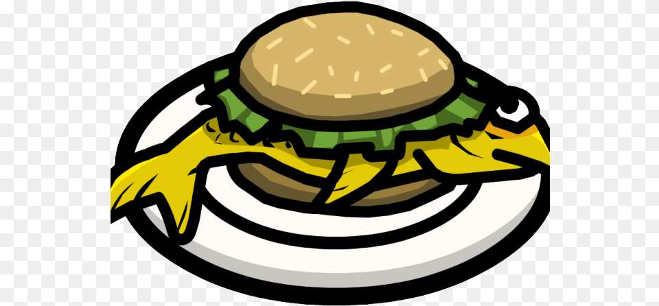 Clipart Fish Sandwich Black And White, Burger, Food, Clothing, Hardhat Png