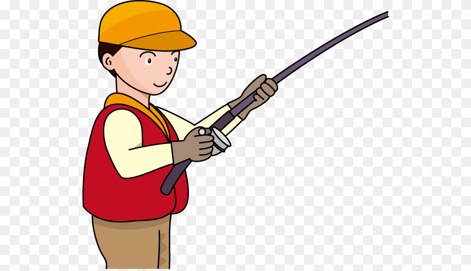 Clipart Fisherman With Rod, Water, Fishing, Outdoors, Leisure Activities Free Png