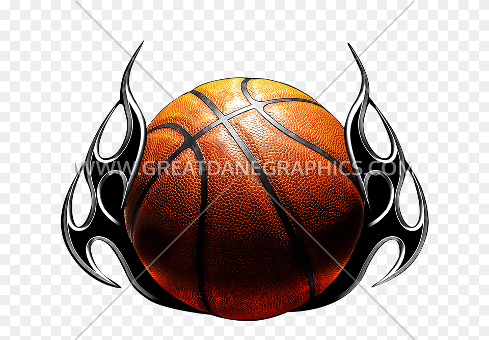 Clipart Flames Basketball For Basketball, Ball, Basketball (ball), Sport Free Transparent Png