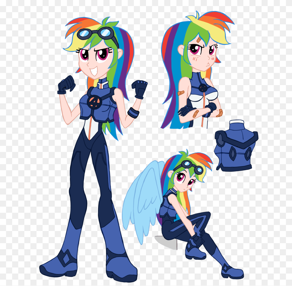 Clipart Flames Rainbow Rainbow Dash And Johnny Storm, Publication, Book, Comics, Person Png Image