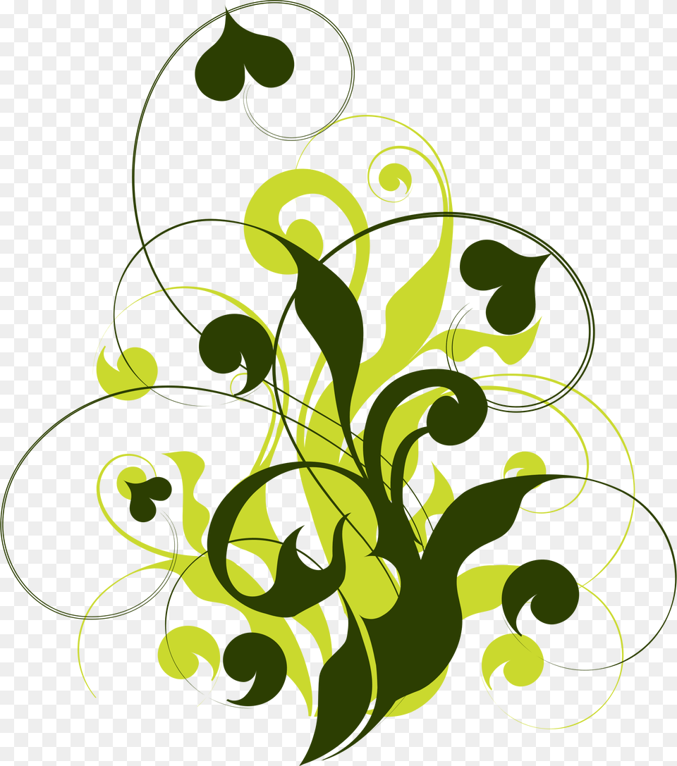 Clipart Floral Flourish 4 Paint Splatter Background Green Flourish, Art, Floral Design, Graphics, Pattern Free Png