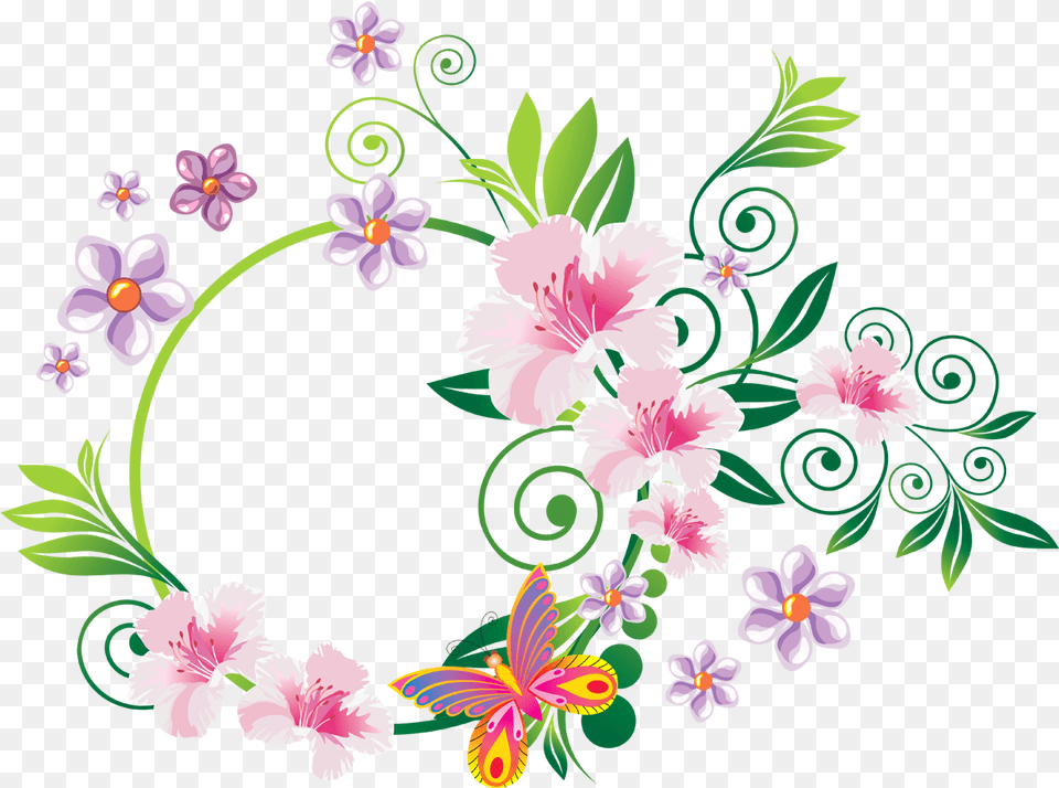 Clipart Floral Transparent Decorative Flower Images, Art, Floral Design, Graphics, Pattern Free Png Download