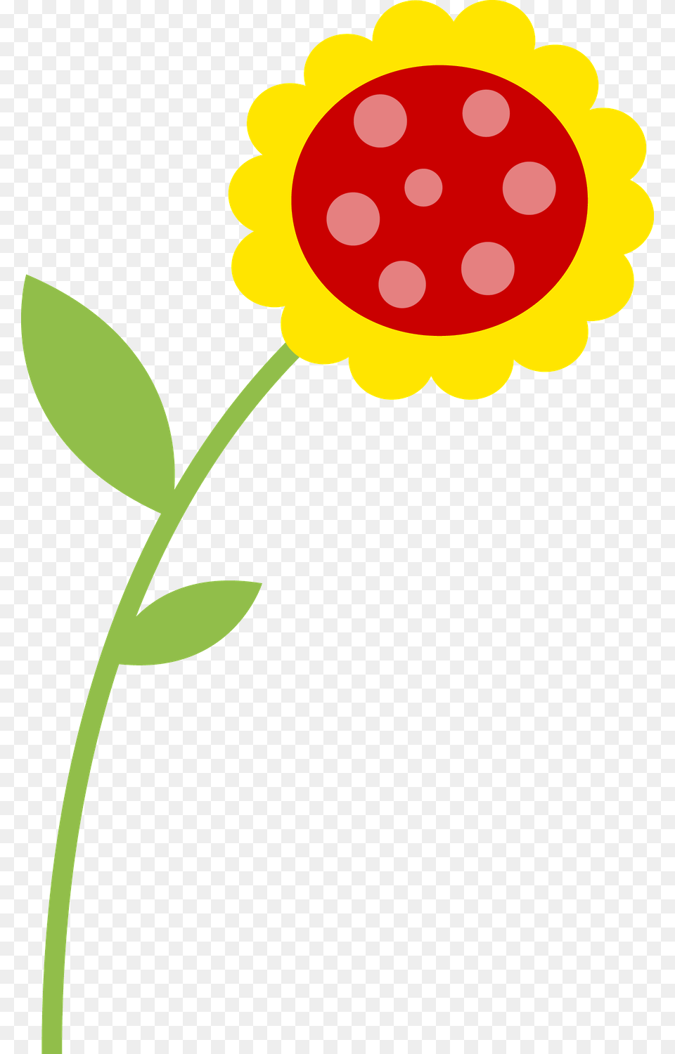 Clipart Flowers Ladybug And Easter, Dahlia, Flower, Petal, Plant Free Png Download