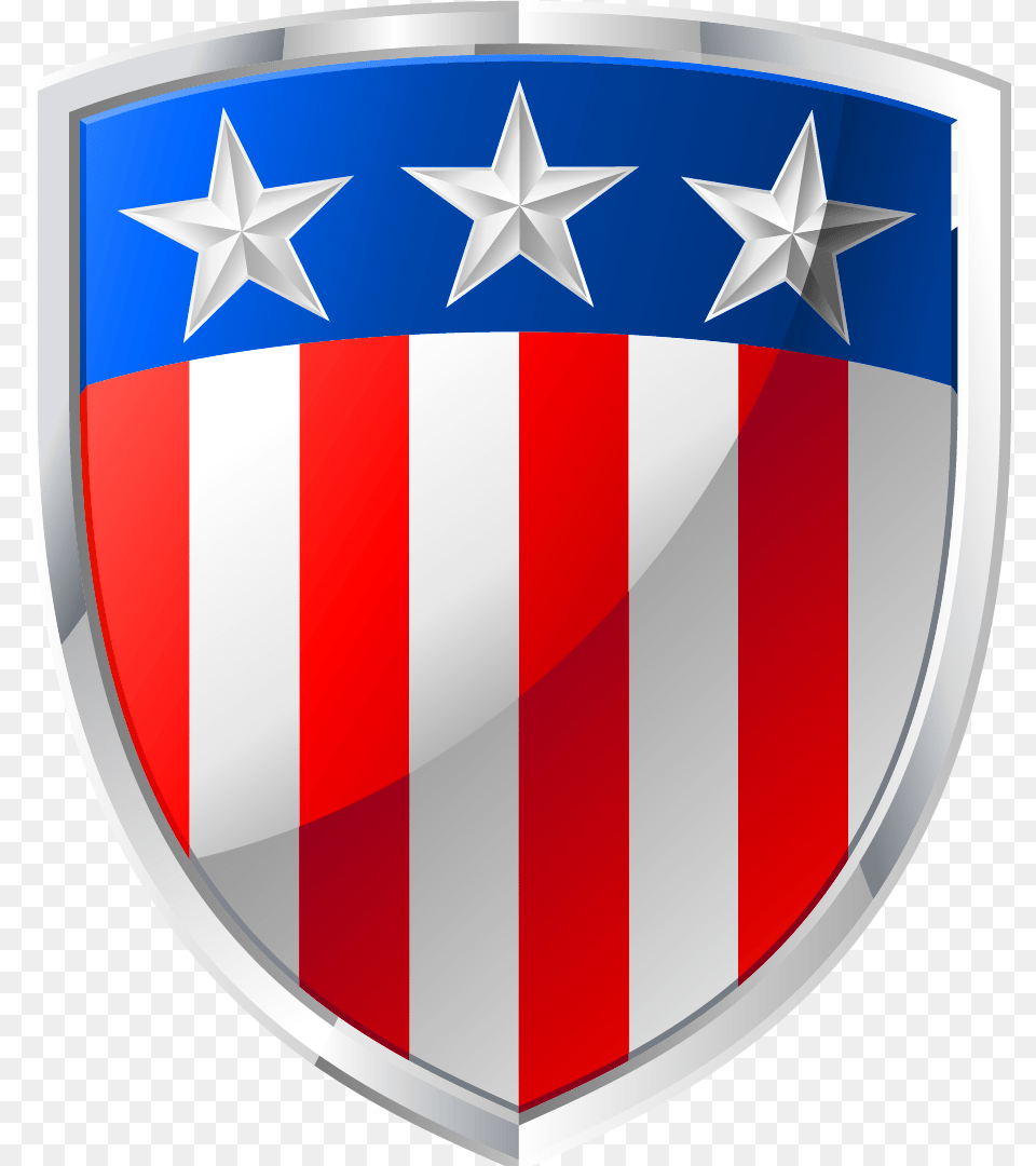 Clipart Football Shield American Flag Shield, Armor Free Png Download