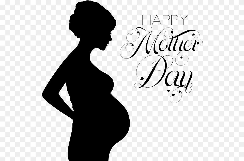 Clipart For Mothers Day, Gray Free Transparent Png