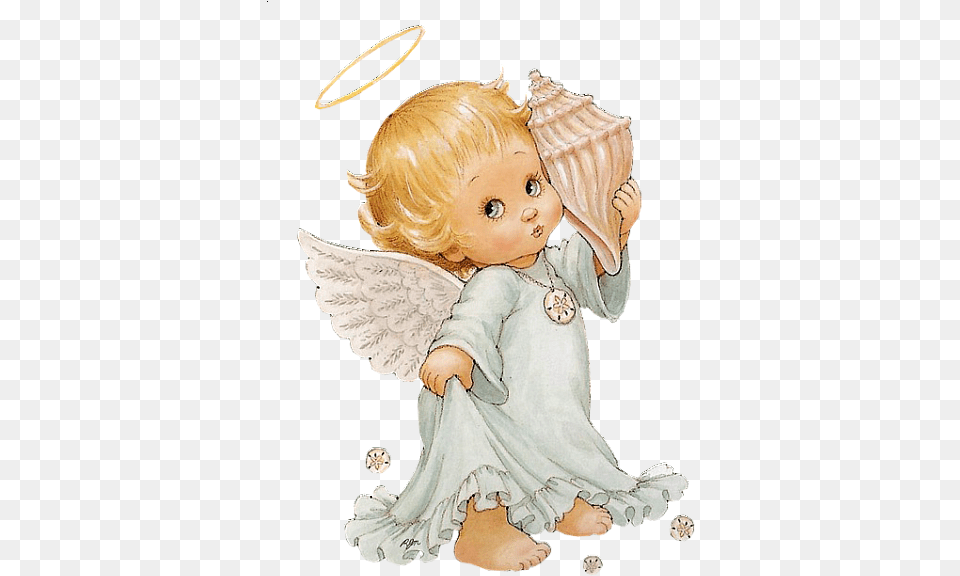 Clipart For Photoshop Precious Moments Christmas Angels, Baby, Person, Toy, Doll Free Png Download