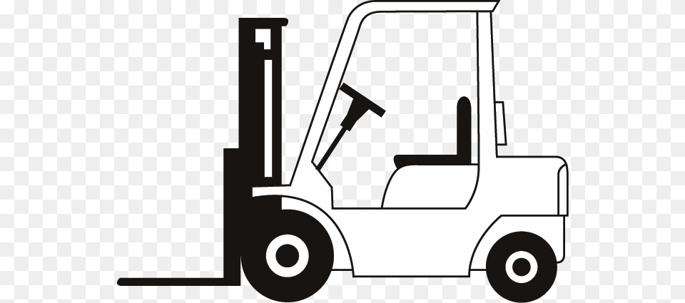 Clipart Forklift Picture, Machine, Device, Grass, Lawn Png Image