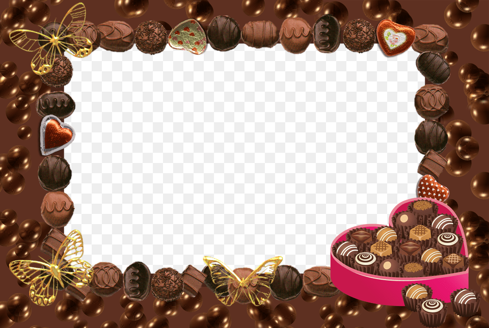 Clipart Frame Chocolate, Food, Sweets, Dessert Free Png