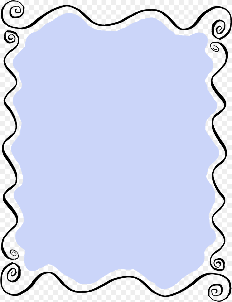 Clipart Frame Doodle Swirl Border, Home Decor Free Png Download