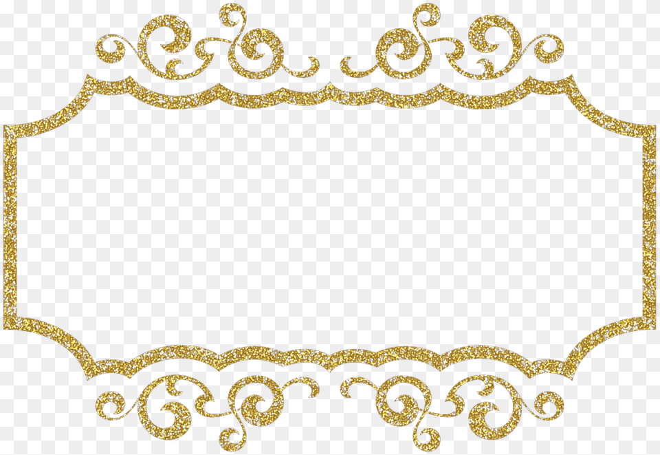 Clipart Frame Gold Glitter Frames Free Png