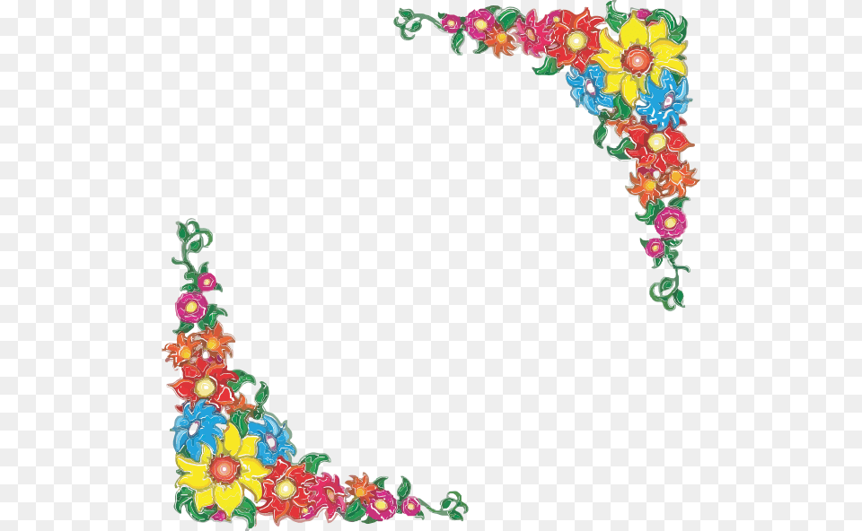 Clipart Frame Spring Border Design For Yellow Chart Paper, Graphics, Art, Floral Design, Pattern Free Transparent Png