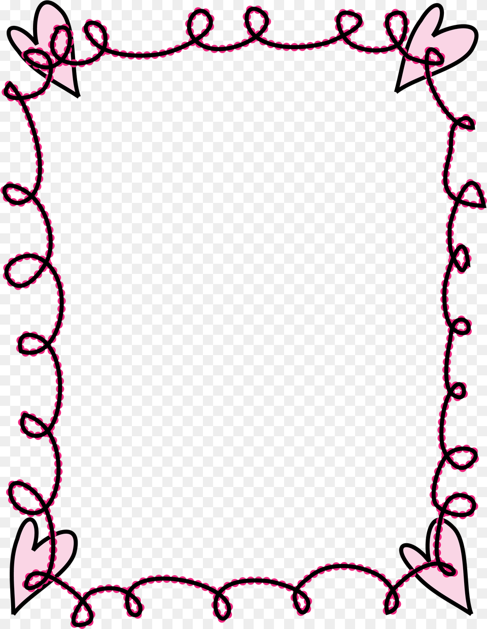 Clipart Frame With Hearts, Accessories, Jewelry, Necklace Free Png Download