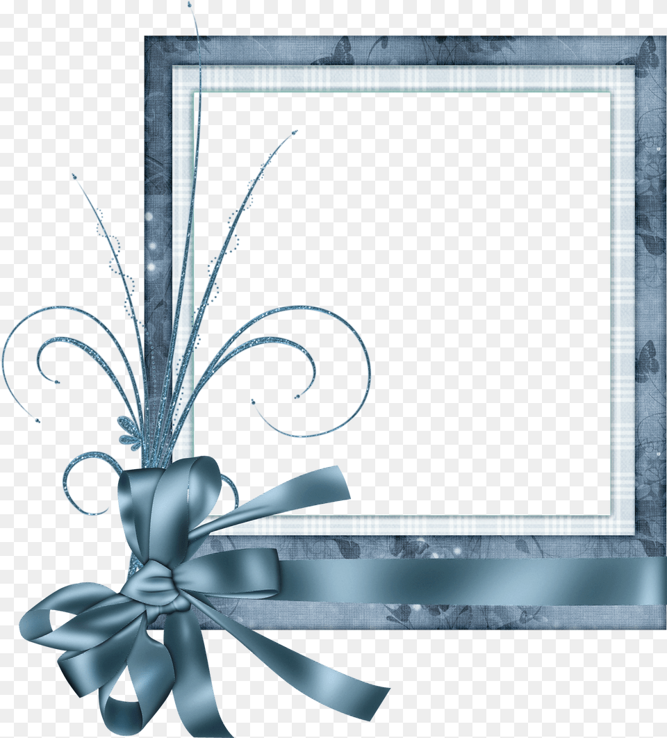 Clipart Frames Blue Border Design On Paper Free Transparent Png