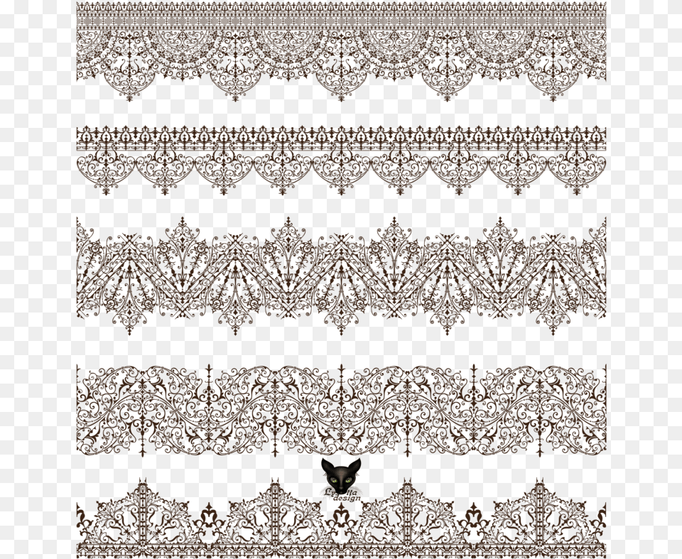 Clipart Design On Mbtskoudsalg Oriental Design, Lace, Animal, Cat, Mammal Free Png Download