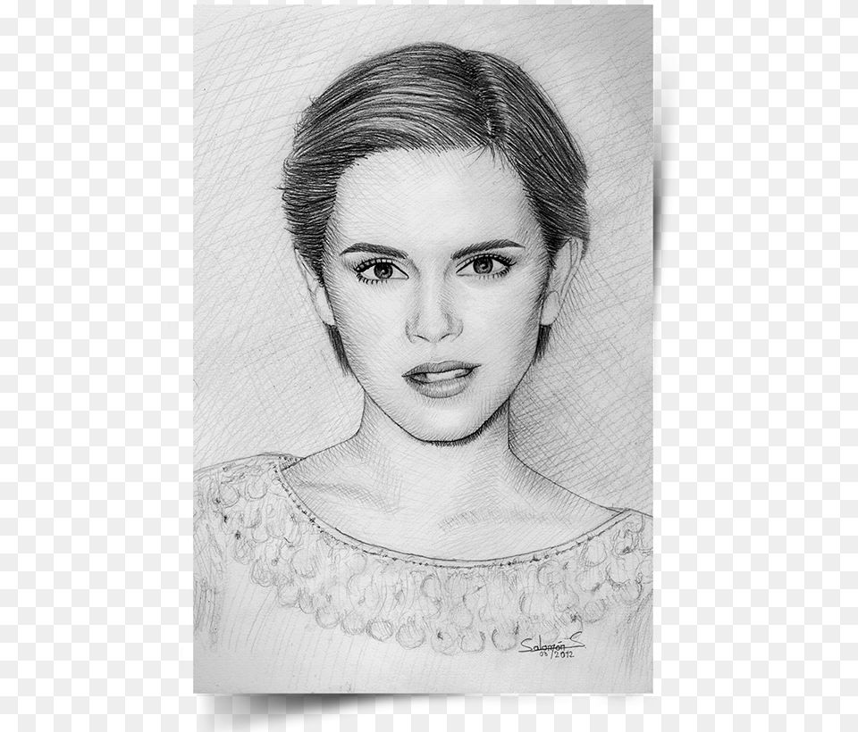 Clipart Free Download Celebrity Portraits On Wacom Emma Watson Drawing, Adult, Wedding, Person, Female Png Image