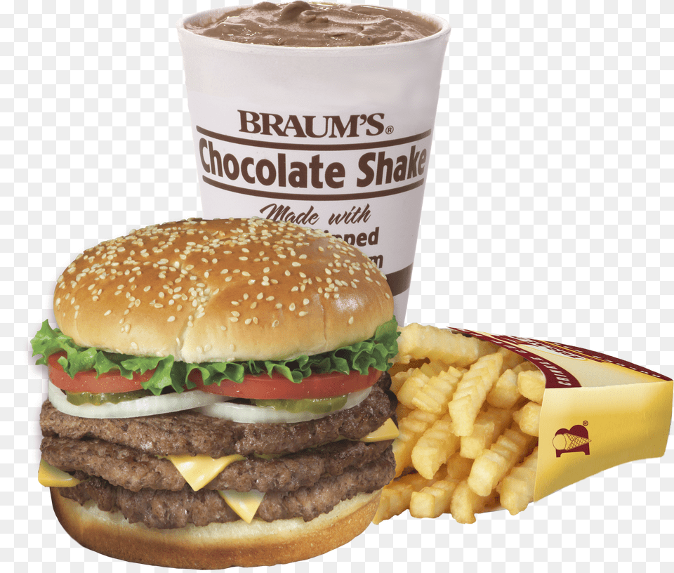 Clipart Library Triple Lb Cheeseburger Combo Braum Braums Number Free Png Download