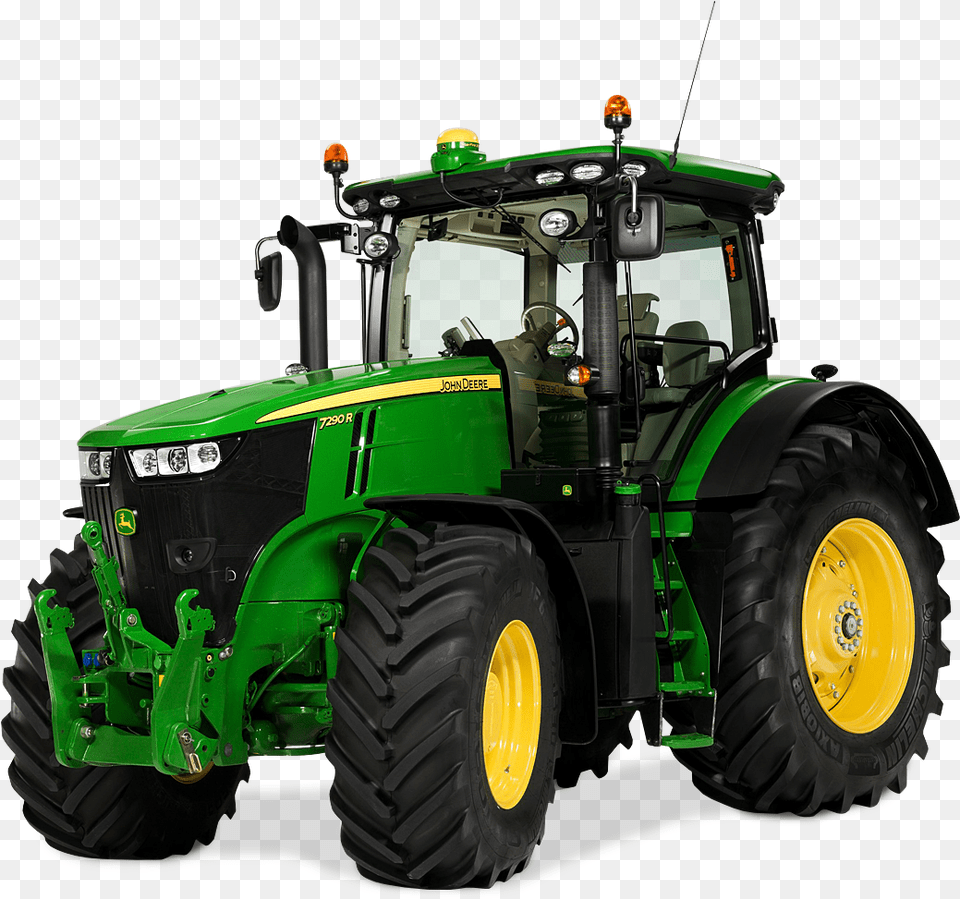 Clipart Free Stock Agriculture Clipart Tractor John Deere 7290 R, Transportation, Vehicle, Machine, Wheel Png Image
