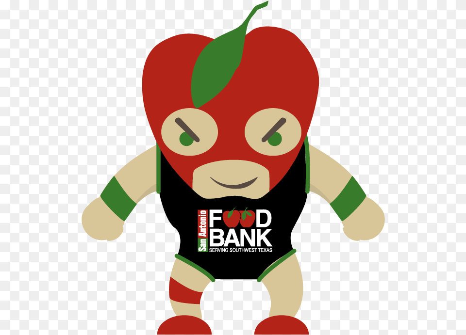 Clipart Freeuse Chili Vector Mascot San Antonio Food Bank, Plush, Toy, Baby, Person Free Png