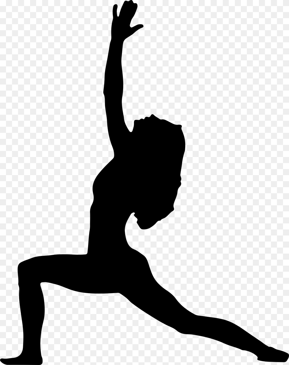 Clipart Freeuse Clipart Female Yoga Pose Big Image Yoga Pose Black And White, Gray Free Transparent Png