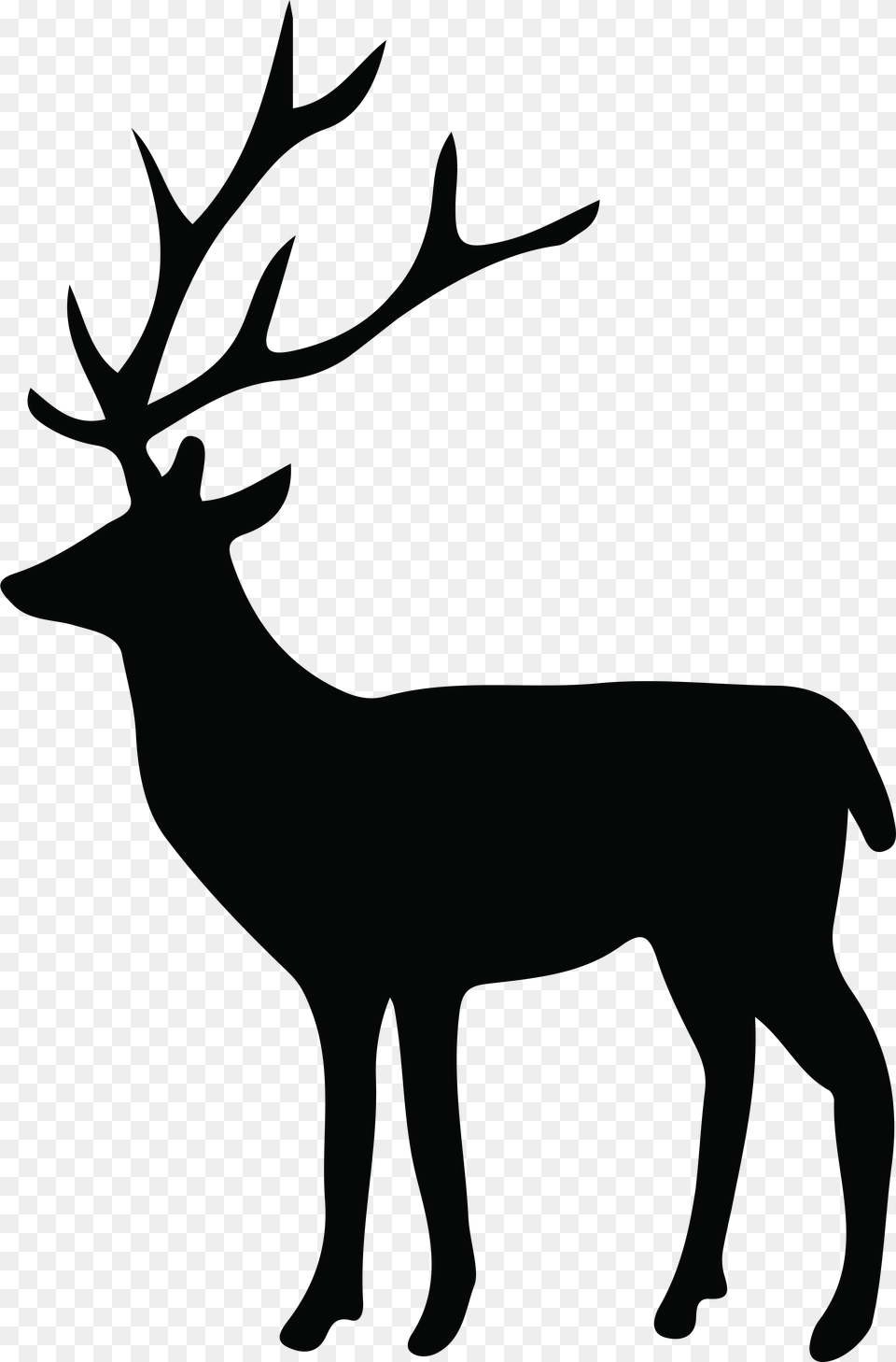 Clipart Freeuse Mule Deer Silhouette At Getdrawings Deer Silhouette, Animal, Elk, Mammal, Wildlife Free Png Download