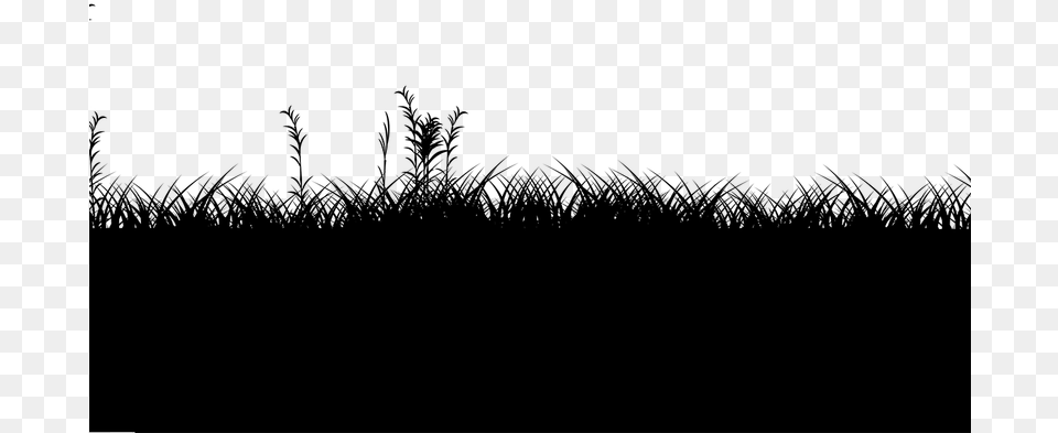 Clipart Freeuse Library Grass Silhouette Clipart Silhouette, Gray Free Transparent Png