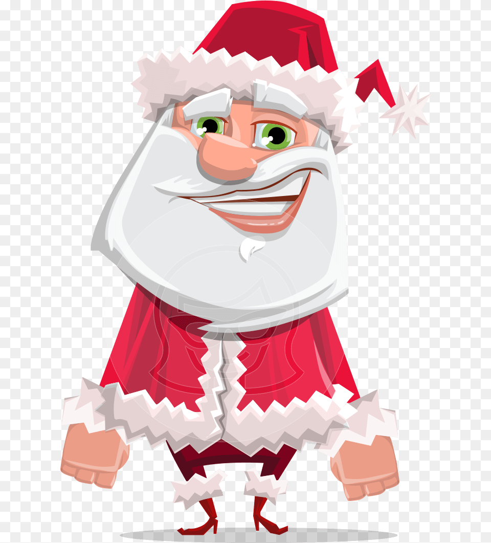 Clipart Freeuse Library Smiling Santa Character Jolly Christmas Day, Baby, Person, Elf, Book Free Transparent Png