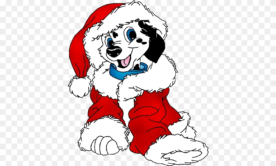 Clipart Friends Christmas Disney Christmas Characters Dalmatians, Baby, Person, Book, Comics Free Transparent Png