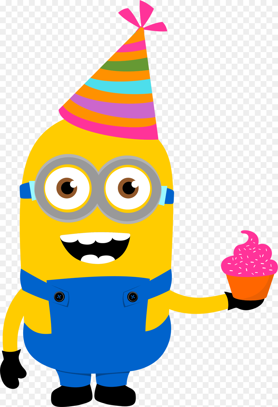 Clipart Friends Minion Transparent Minion Clipart Birthday, Clothing, Hat, Food, Cream Free Png Download