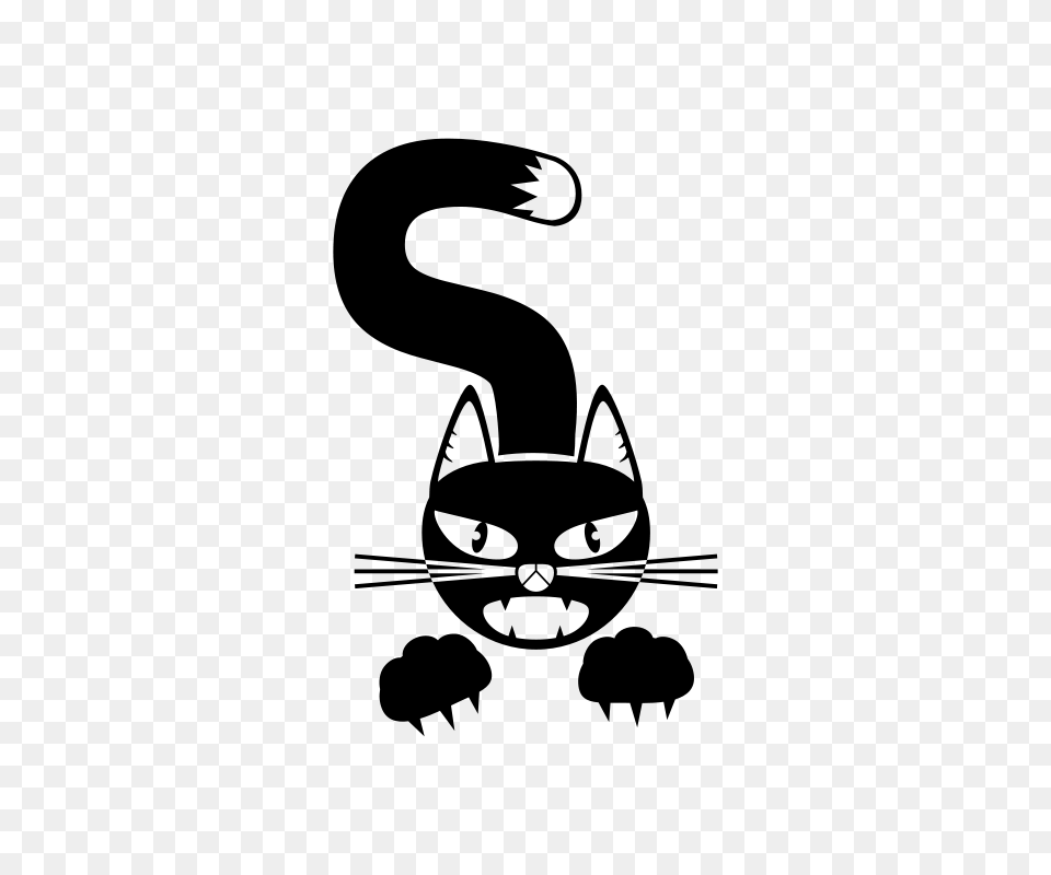 Clipart Furious Cat Dux Phoenix, Gray Free Transparent Png