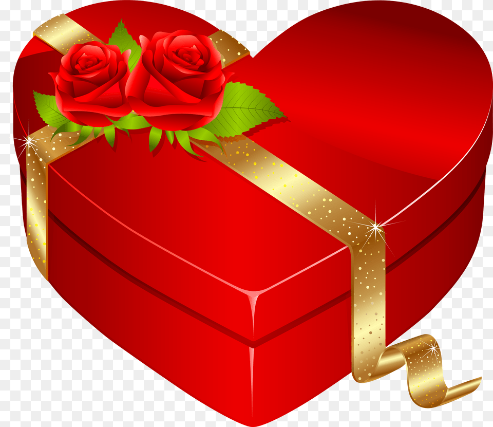 Clipart Gallery Red Love Heart Gift Box, Flower, Plant, Rose Free Transparent Png