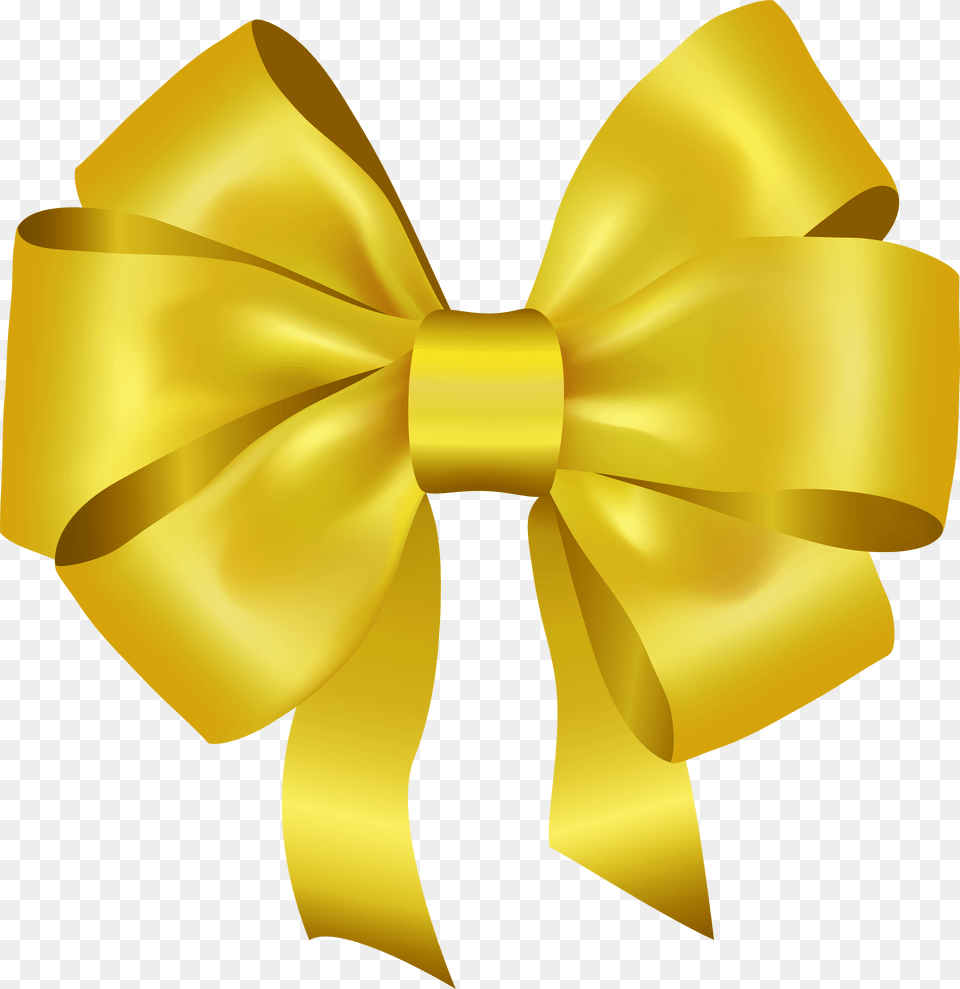 Clipart Gallery Yellow Bow Gold Free Transparent Png