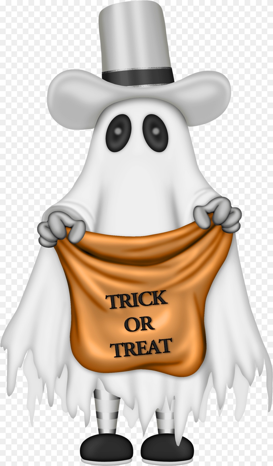 Clipart Ghost Trick Or Treat Ghost Transparent Background Halloween, Clothing, Hat, Baby, Person Png Image