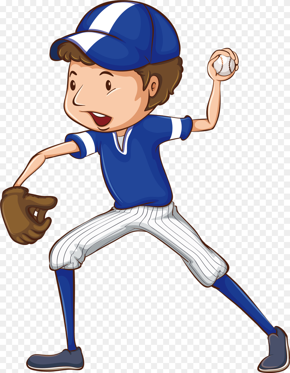Clipart Girl Eating Hitting A Ball With Images Baseball Player Clipart, Athlete, Team, Sport, Person Free Transparent Png