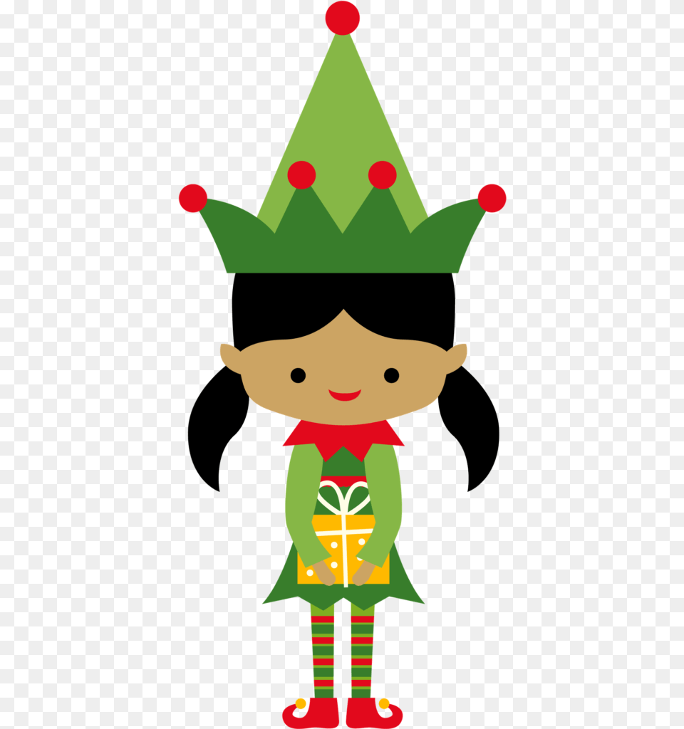 Clipart Girl Elf Christmas Girl Elves Clipart, Clothing, Hat, Baby, Person Png