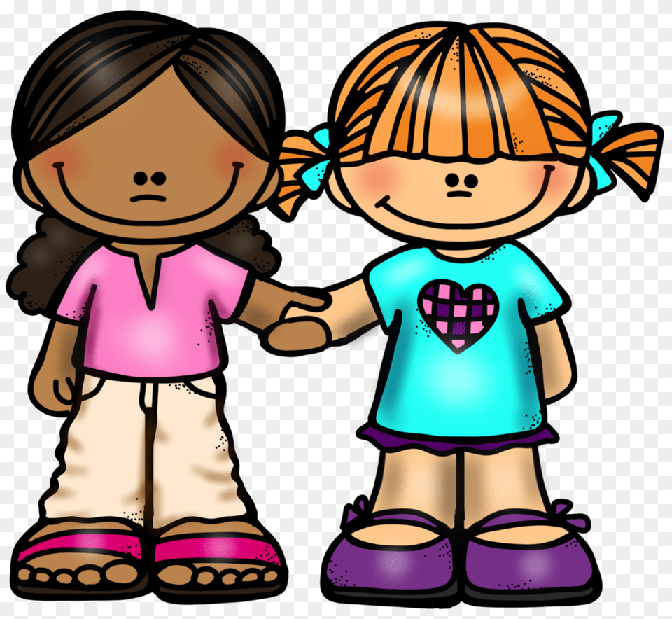 Clipart Girl Friends, Book, Comics, Publication, Baby Png