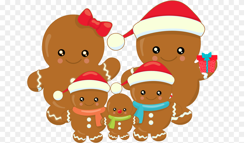 Clipart Girl Gingerbread Christmas Gingerbread Family Clipart, Food, Sweets, Cookie, Baby Png Image