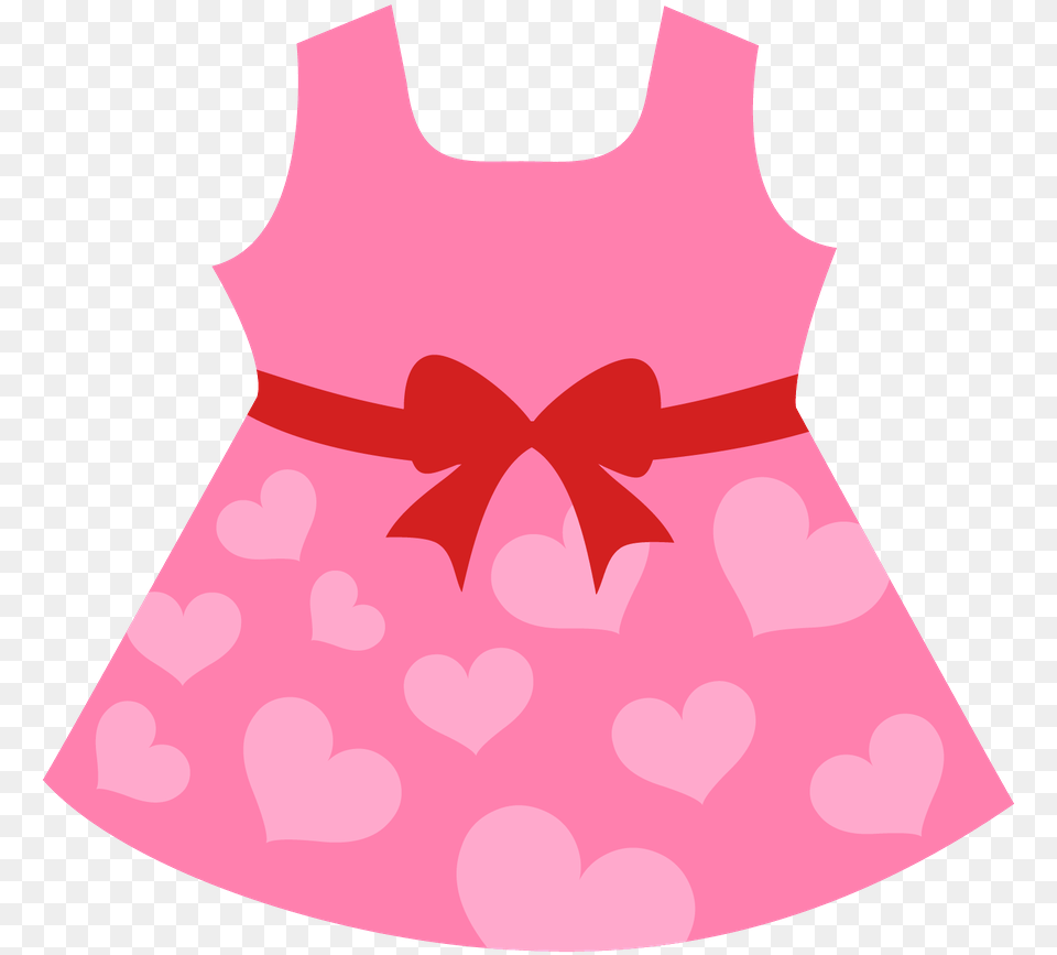 Clipart Girl In Dress Clip Art Freeuse Library Minus Baby Girl Dress Clipart, Clothing, Pattern Free Png Download