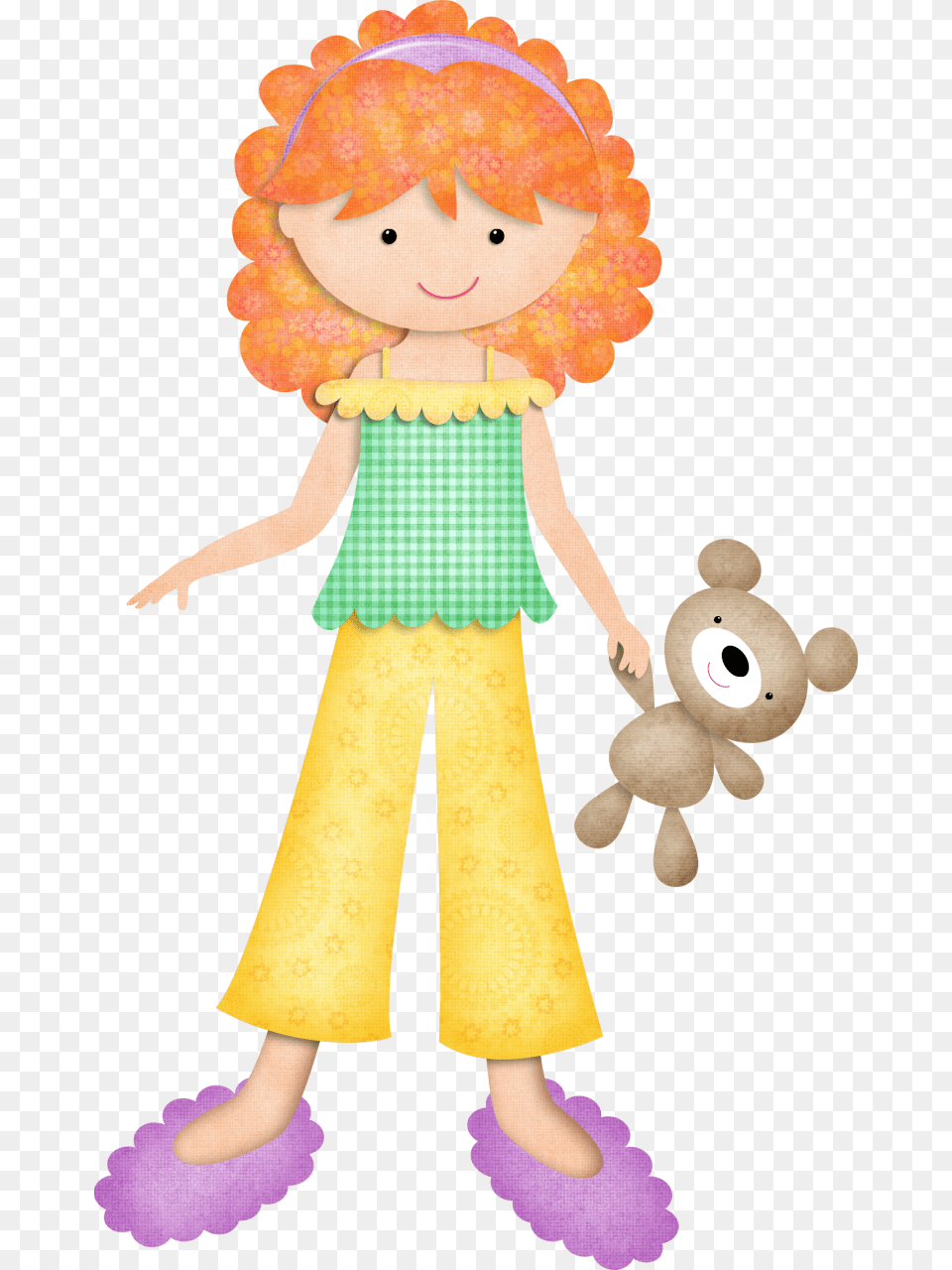 Clipart Girl Sleeping Bag Pyjamas Clipart Girls, Doll, Toy, Child, Female Free Transparent Png